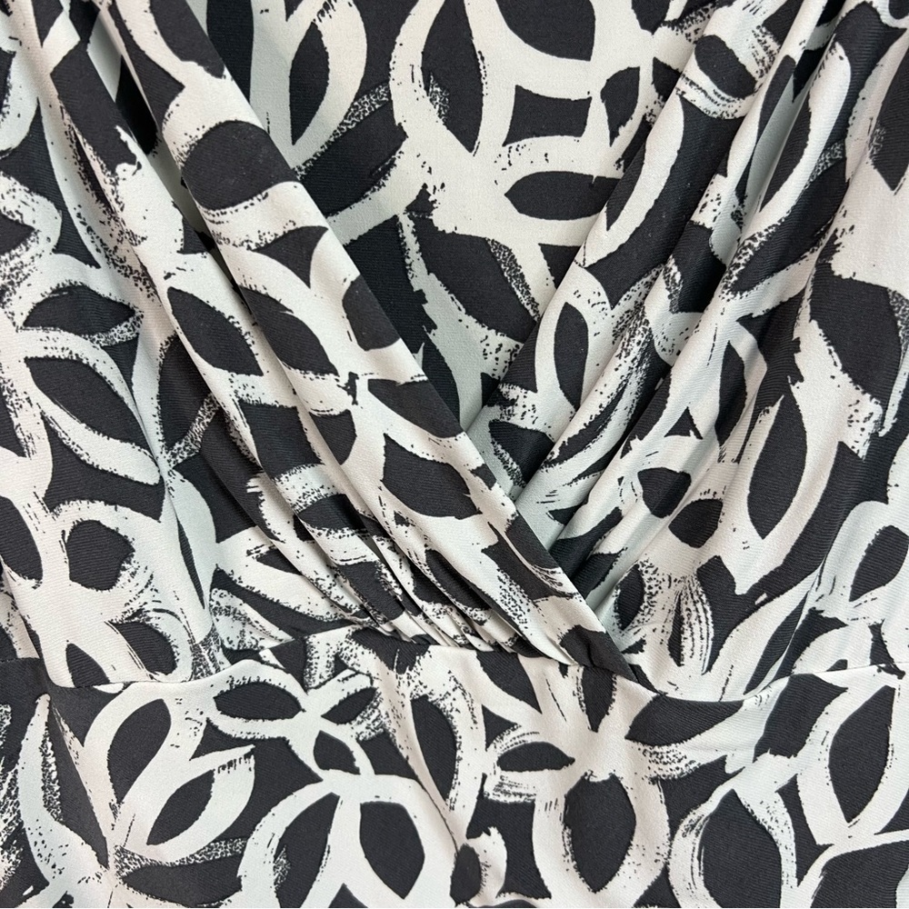 LAUREN RALPH LAUREN | Abstract Patterned Dress (GREY & WHITE) - Picture 9 of 12